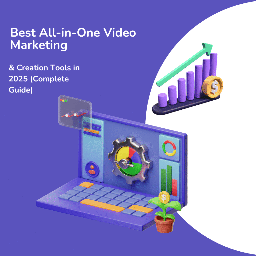 All-in-one video marketing tools dashboard with AI editing, hosting, and analytics features for 2025 creators and marketers.