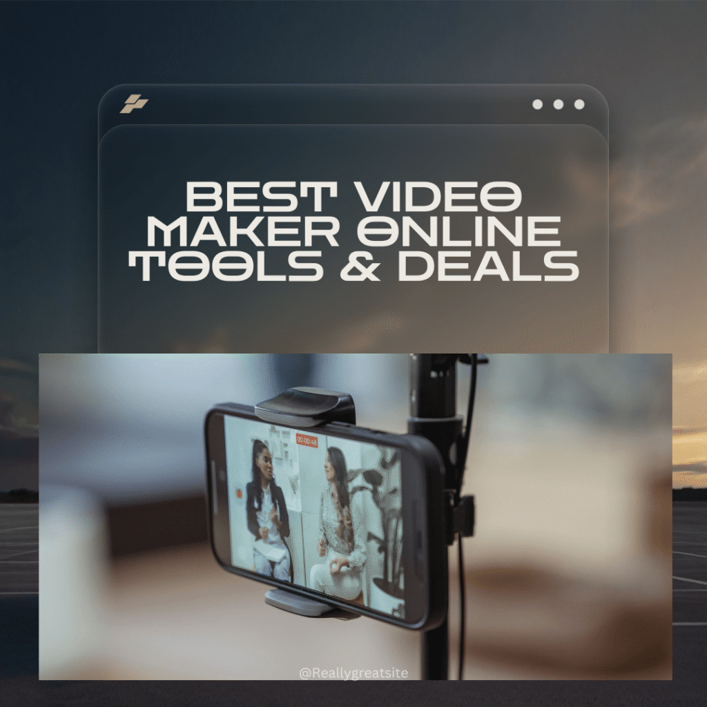 Best Video Maker Online Tools & Deals 2025 – AI, Editing, Animation & Whiteboard