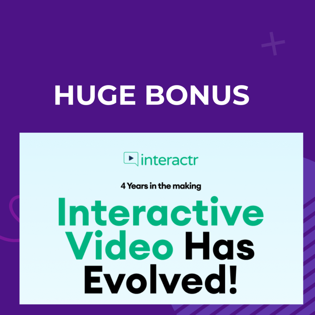 Exclusive bonus package with ebooks and guides to support Interactr video marketing