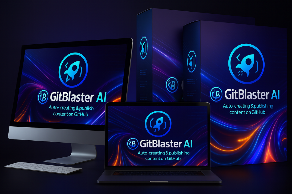 GitBlaster AI dashboard for automated content creation