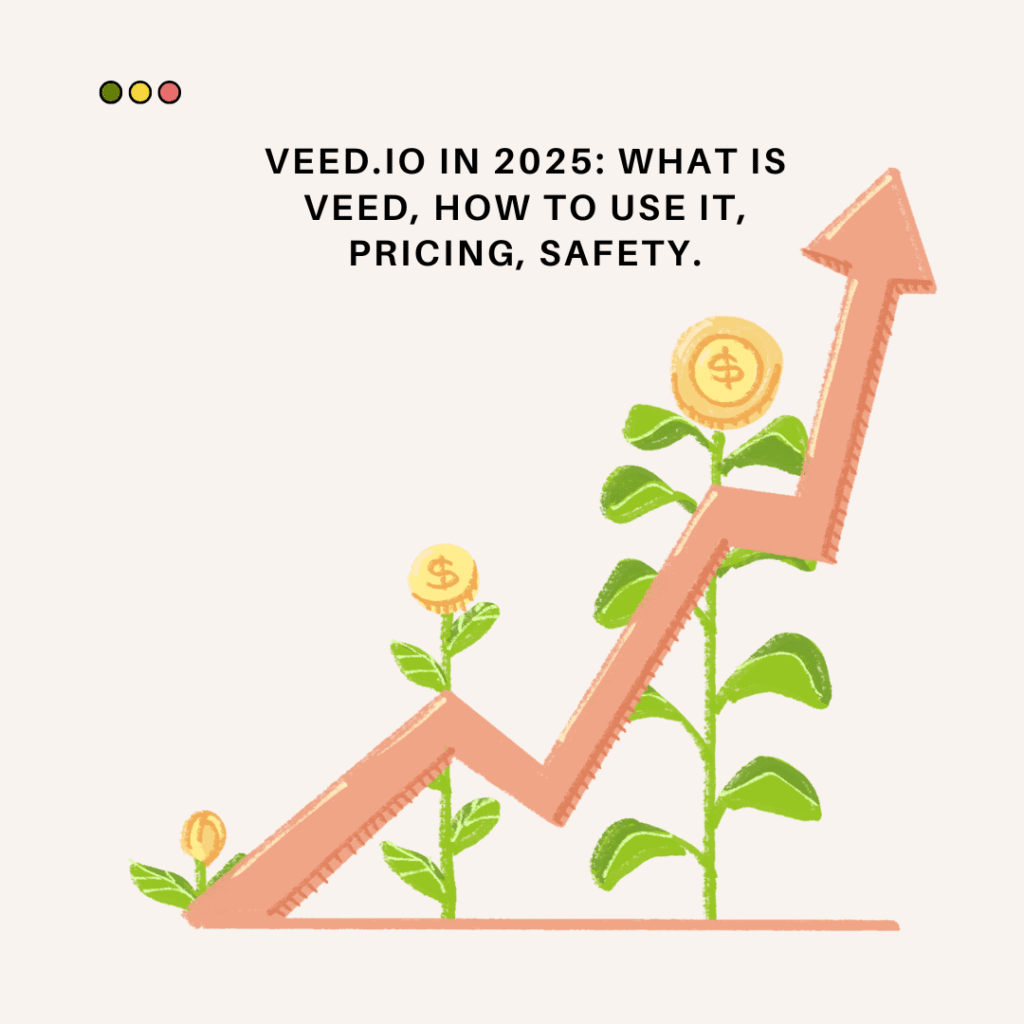 Veed.io online video editor dashboard showing AI subtitle and text-to-speech tools