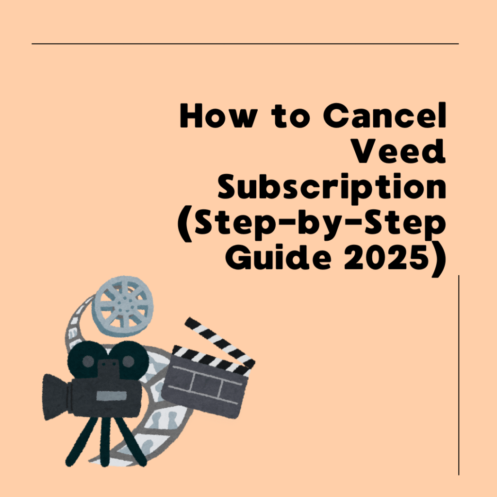 Cancel Veed.io subscription – user navigating the billing page on laptop