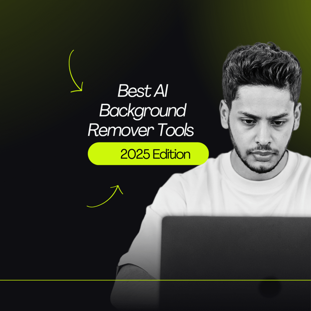 AI background remover tool removing video background automatically, no green screen required.