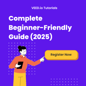 “VEED.io tutorials step by step guide for beginners editing videos online