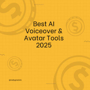 AI voiceover and avatar tools interface showing digital avatar and speech waveform used to create video content.