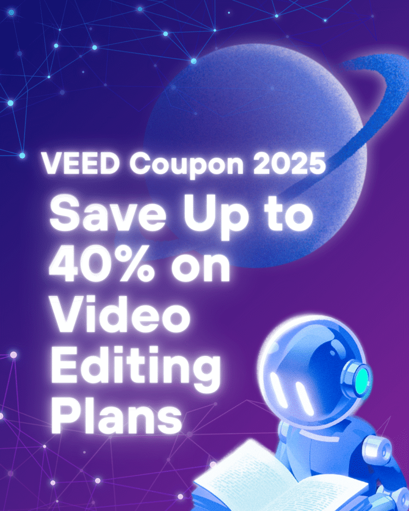 VEED coupon applied for 2025 Black Friday and Annual Plan discounts