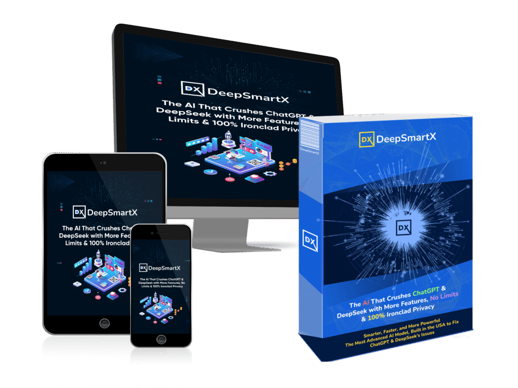DeepSmartX hero image – all-in-one AI platform for content, video, and marketing
