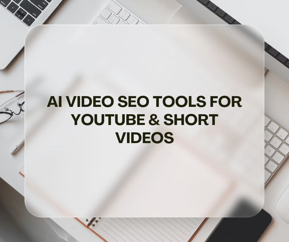 AI video SEO tools analyzing video keywords, rankings, and performance across YouTube, TikTok, and Reels