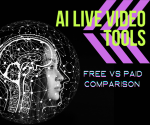 AI live video tools presenting products in a livestream