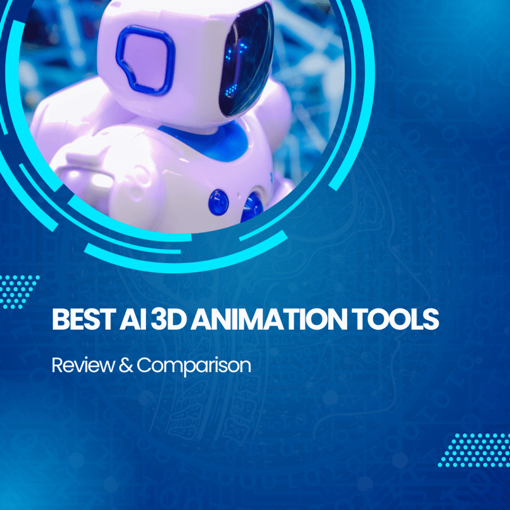 Best AI 3D animation tools comparison — AI-powered 3D character, motion capture, and animation software illustration